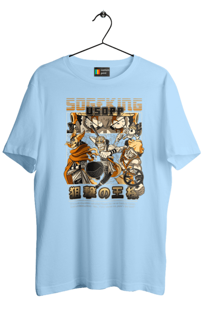 Men's t-shirt with prints One Piece Usopp. Anime, manga, one piece, sniper, straw hat pirates, usopp. 2070702