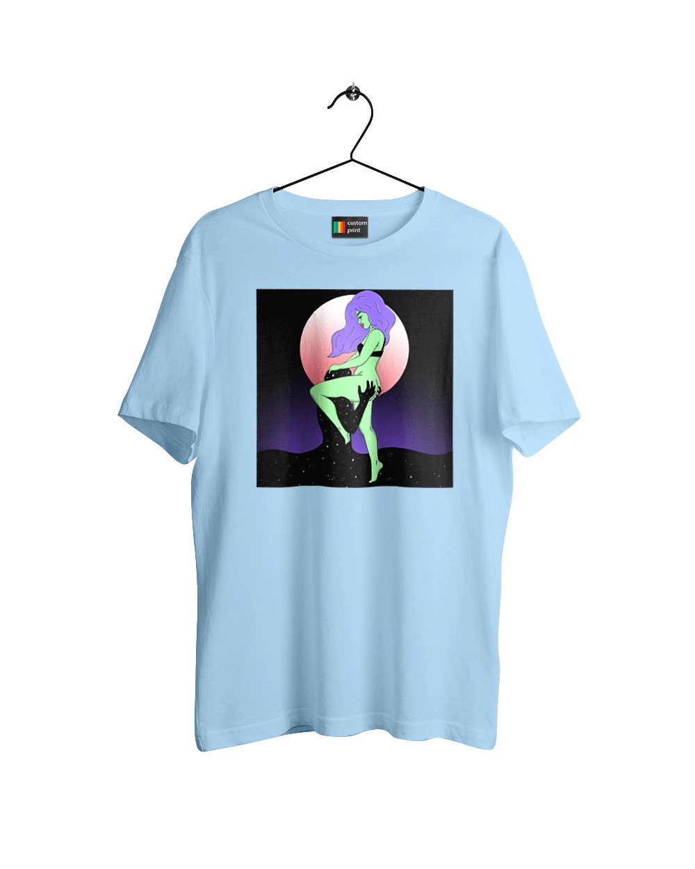 Зелена Дівчина І Місяць