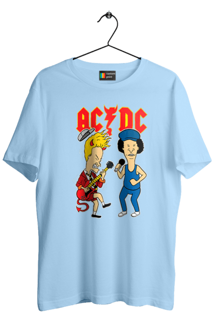 Футболка чоловіча з принтом "AC/DC". Ac dc, acdc, блюз рок, важкий рок, група, музика, рок н ролл, хард рок. 2070702