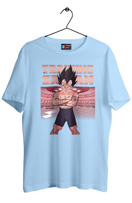 Футболка чоловіча з принтом "Перли дракона Вегета". Anime, dragon ball, goku, majin vegeta, manga, vegeta, аніме, вегета, манга, перли дракона. 2070702