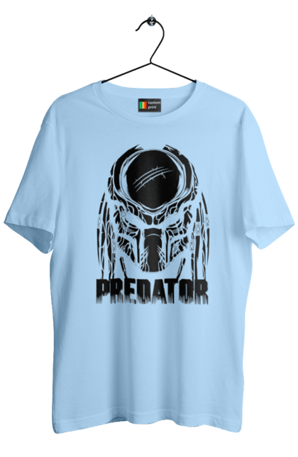 Футболка чоловіча з принтом "Хижак". Predator, бойовик, інопланетянин, кіно, прибулець, фільм. 2070702