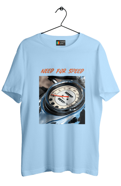 Футболка чоловіча з принтом "Мото 3". Байкер, дорогая, мотоцикл, ретро, скорость, спидометр, стиль жизни. 2070702