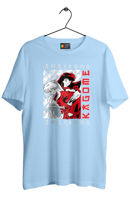 Men's t-shirt with prints Inuyasha. Anime, guardian demon, inuyasha, manga, rumiko takahashi. 2070702