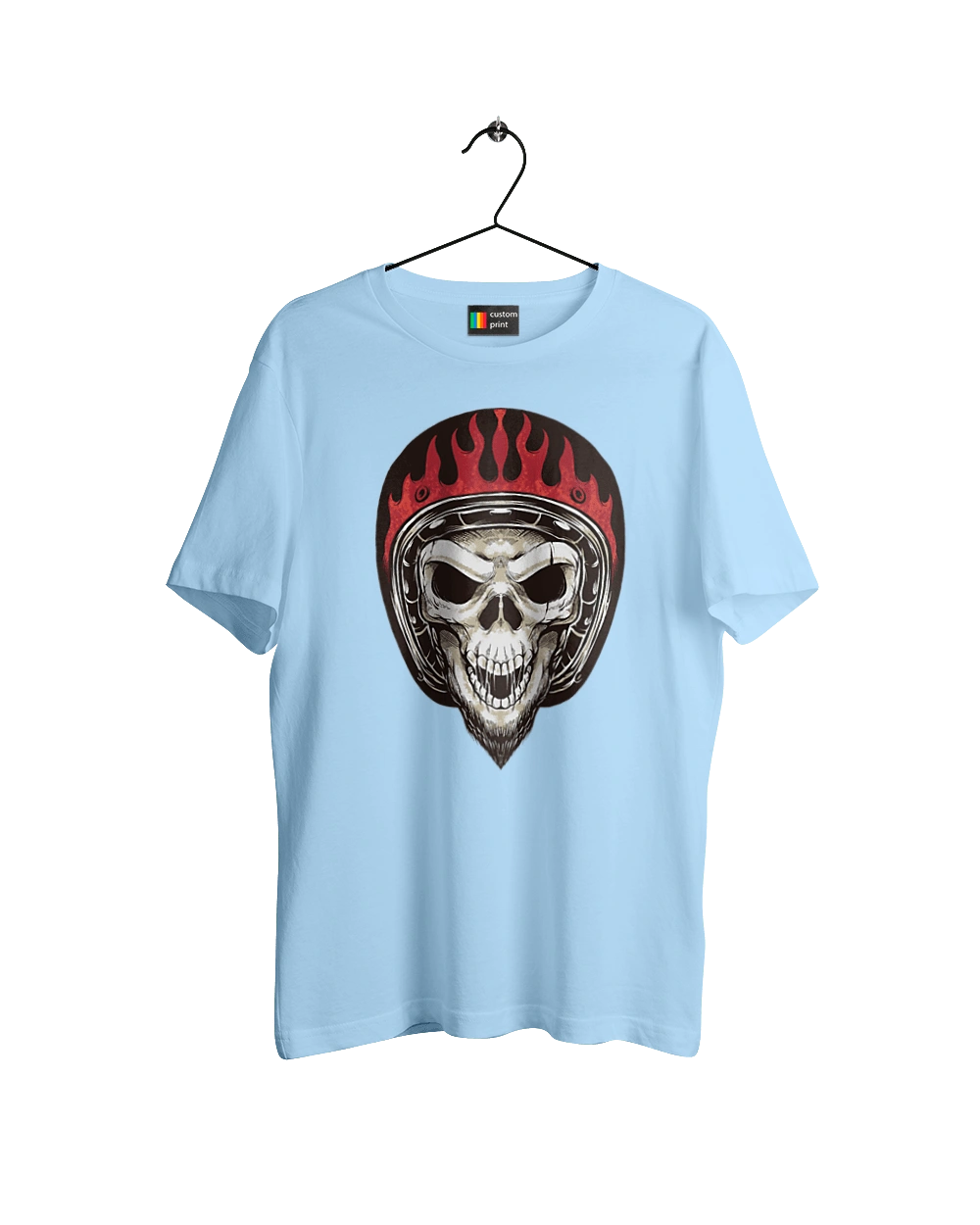 Череп в мотошоломі