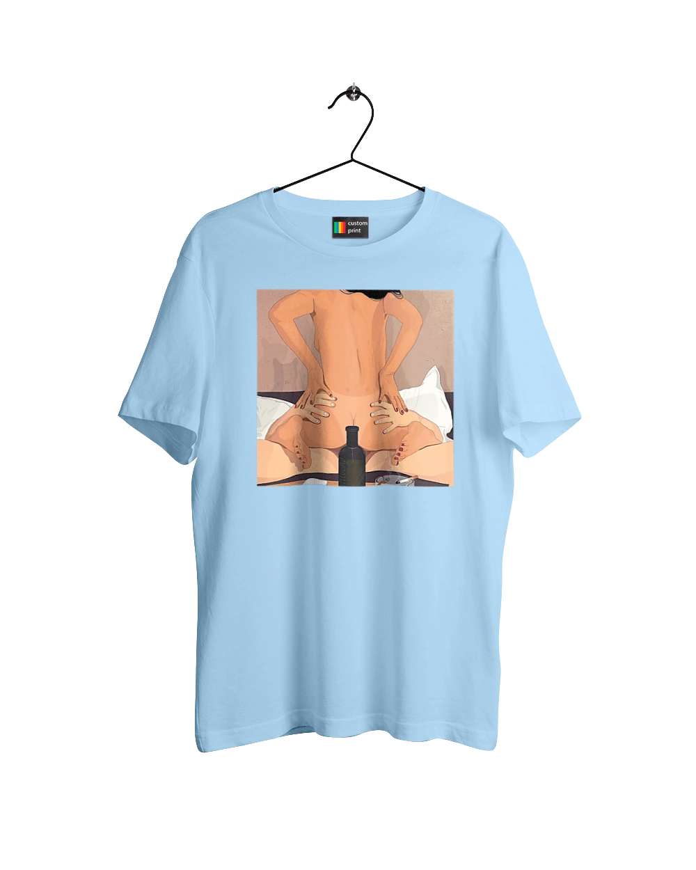 Гола Дівчина, Пляшка І Сигарети