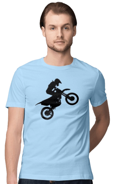 Silhouette Of A Motorcyclist