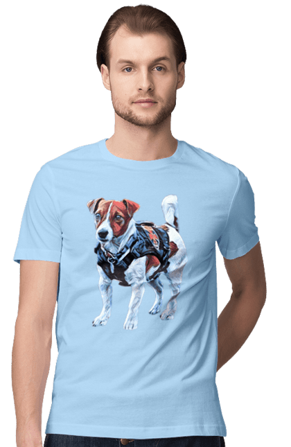 Футболка мужская с принтом Пес Патрон. Патрон, пес, пес патрон, ссу, украина. 2070702