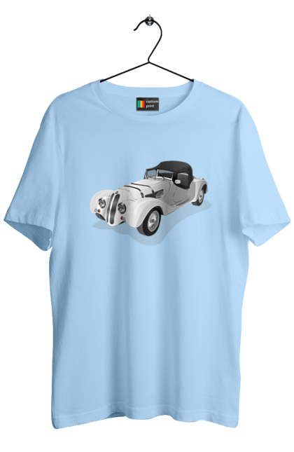 Футболка чоловіча з принтом "Автомобіль". Авто, автомобиль, класика, старовинна машина, старовинний. 2070702