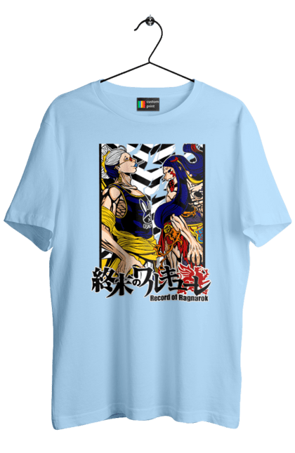 Men's t-shirt with prints Record of Ragnarok Buddha vs Zerofuku. Anime, buddha, comics, manga, netflix, record of ragnarok, zerofuku. 2070702