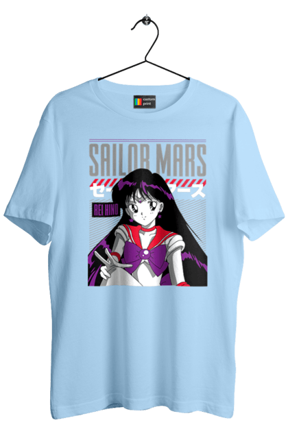 Футболка мужская с принтом Сейлор Мун Марс. Rei hino, sailor moon, аниме, драма, махо-сёдзё, рэй хино, сейлор марс, сейлор мун, сериал. 2070702