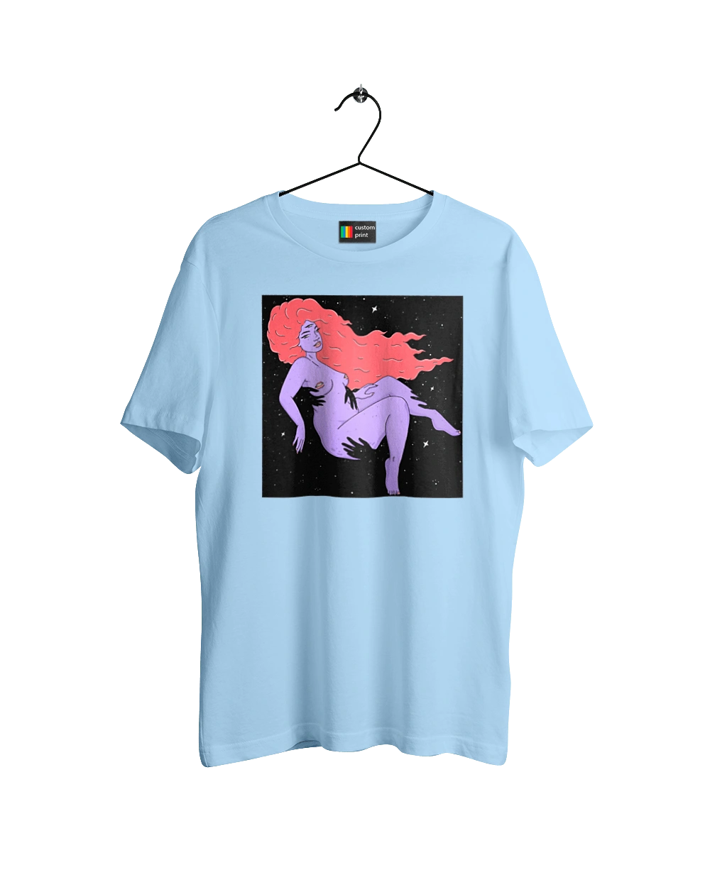 Purple Girl In Black Dire