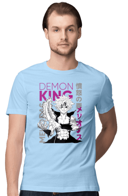 Men's t-shirt with prints Seven Deadly Sins Meliodas. Anime, dragon sin, manga, meliodas, seven deadly sins. 2070702