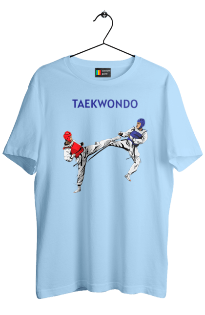 Футболка мужская с принтом Taekwondo training02 [Converted]. Taekwondo, боевое искусство, корея, спорт, таэквондо, тренировка. 2070702