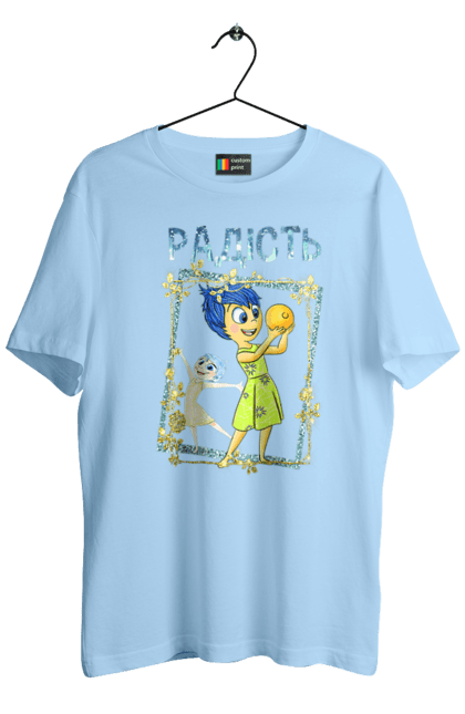 Men's t-shirt with prints Inside Out Joy. Cartoon, emotions, inside out, joy, pixar. 2070702