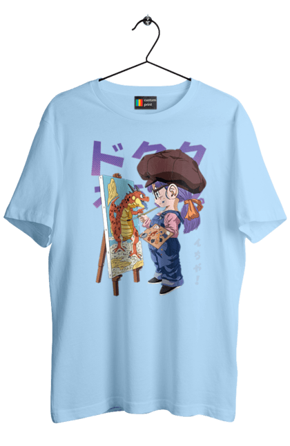 Men's t-shirt with prints Dr. Slump Arale. Android, anime, arale, arale norimaki, doctor slump, dr. slump, girl, manga, schoolgirl. 2070702