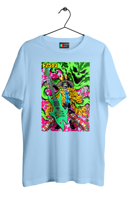 Men`s t-shirt with prints One Piece Brook. Anime, brook, manga, one piece, soul king, straw hat pirates. 2070702