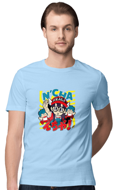 Men's t-shirt with prints Dr. Slump Arale Norimaki. Anime, arale norimaki, doctor slump, dr. slump, manga. 2070702