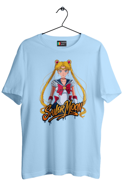 Футболка чоловіча з принтом "Сейлор Мун". Sailor moon, usagi tsukino, аніме, драма, махо-сьодзьо, сейлор мун, серіал, усагі цукіно. 2070702