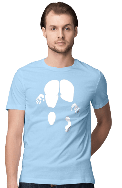 Футболка чоловіча з принтом "Дівчина вид по заду". Вид з зади, вульгарна, гумор, дівчина, дівчина раком, прикольна. 2070702