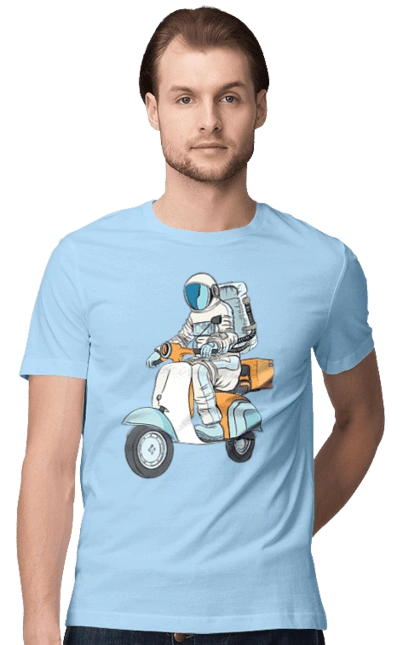 Astronaut on a motorcycle