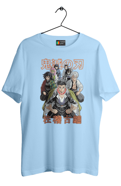 Men's t-shirt with prints Demon Slayer Hashira. Anime, demon slayer, hashira, kimetsu no yaiba, manga. 2070702