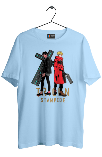 Men's t-shirt with prints Trigun. Anime, manga, netflix, nicholas d. wolfwood, trigun, vash the stampede. 2070702