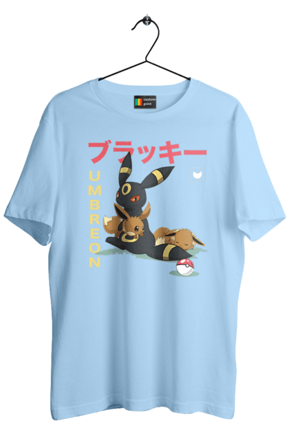 Men's t-shirt with prints Pokemon Eevee. Eevee, nintendo, pokemon, pokemon go, umbreon. 2070702