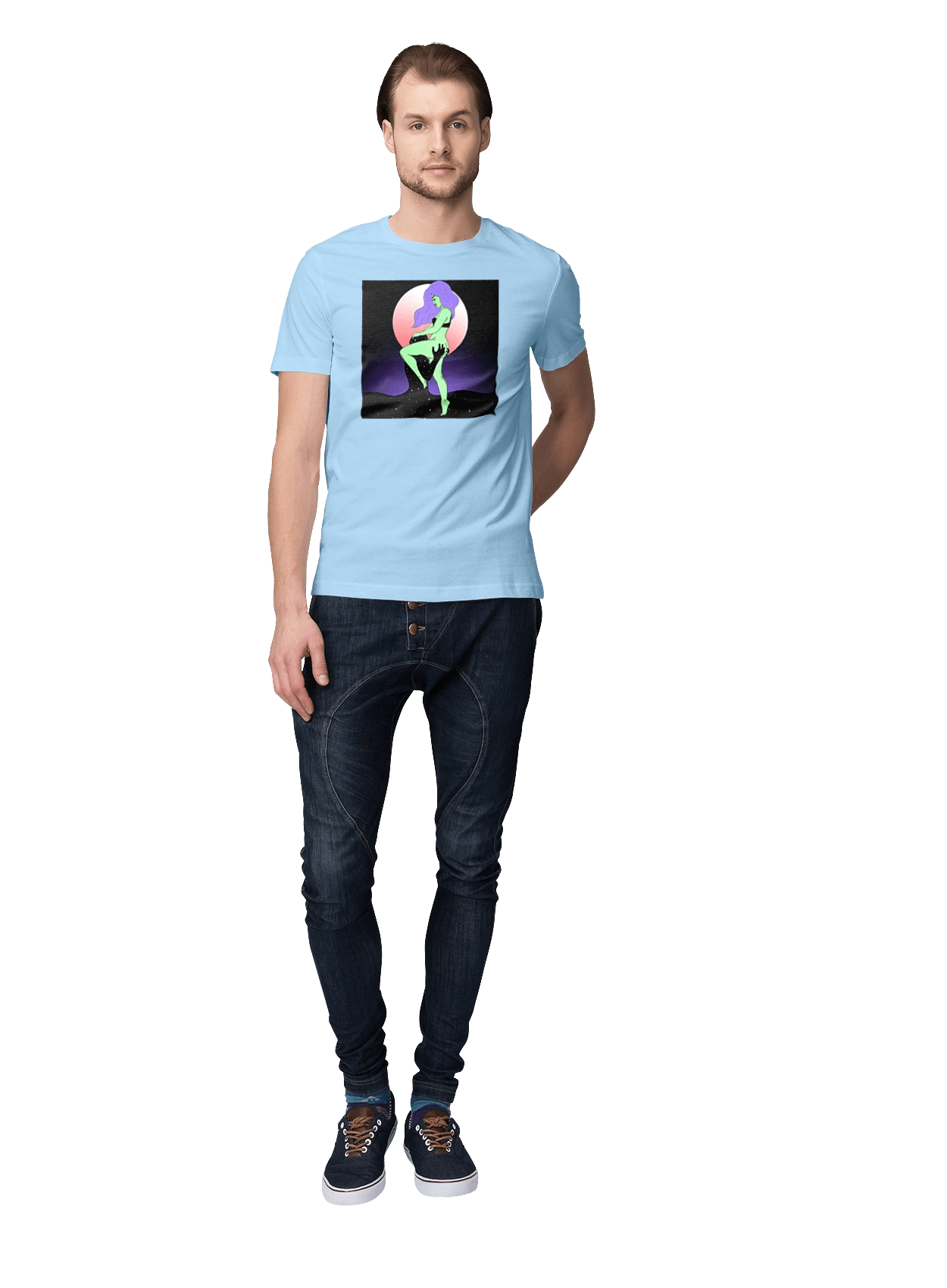 Зелена Дівчина І Місяць