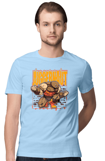 Men's t-shirt with prints Juggernaut. Cain marko, comic, juggernaut, marvel, marvel comics. 2070702