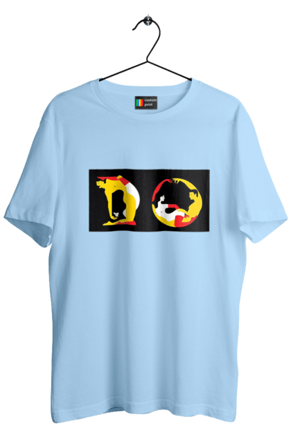 Футболка чоловіча з принтом "Розтяжка По Дорослому". Пози, розтяжка. 2070702