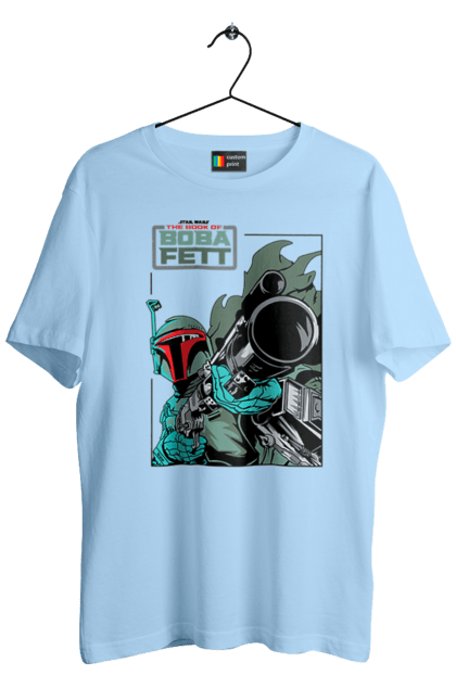 Футболка чоловіча з принтом "Боба Фетт". Boba fett, боба фетт, зоряні війни, клон, мисливець за головами. 2070702