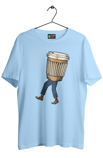 Футболка чоловіча з принтом "Людина Кава". Кава. 2070702