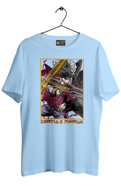 Men's t-shirt with prints One Piece Dracule Mihawk. Anime, dracule mihawk, manga, mihawk, one piece, straw hat pirates. 2070702