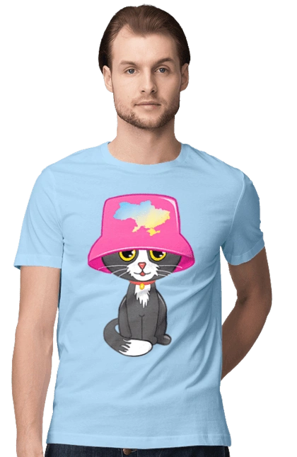 Cat with a map of Ukraine