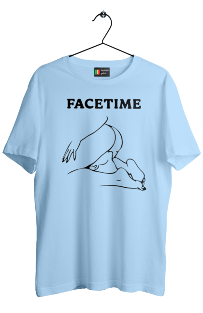 Футболка чоловіча з принтом "Фейстайм". Вульгарна, гумор, прикольна, смішна, фейстайм. 2070702