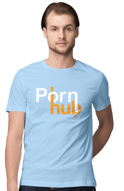 Футболка чоловіча з принтом "Porn hub". Гумор, зсу хаб, порно хаб, порнохаб, приколы. 2070702