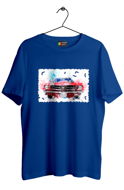 Футболка чоловіча з принтом "Автомобіль мустанг". Автомобіль мустанг, донати, допомога, дорога, колесо, конь, машина, мустанг, пейпел, україна. 2070702