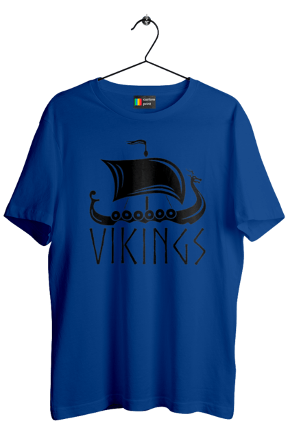 Men's t-shirt with prints Drakar Viking ship. Drakar, scandinavia, viking ship, vikings. CustomPrint.market