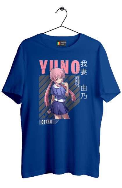 Men's t-shirt with prints Future Diary Yuno Gasai. Anime, future diary, manga, survival game, yandere, yuno gasai. 2070702