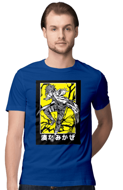 Men's t-shirt with prints Naruto. Anime, character, manga, minato namikaze, naruto, naruto, ninja, tv series. 2070702