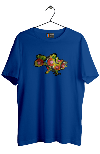 Men`s t-shirt with prints Spravzhnya Ukraine. Barvie, beauty, colors, kviti, leafing through, mood, petals, spravzhnya ukraine. 2070702