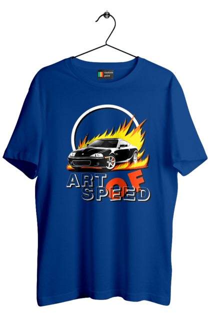 Футболка чоловіча з принтом "Автомобіль у вогні". Авто, автомобіль у вогні, гонка, дрейф, спорт, спортивна машина, швидкість. 2070702