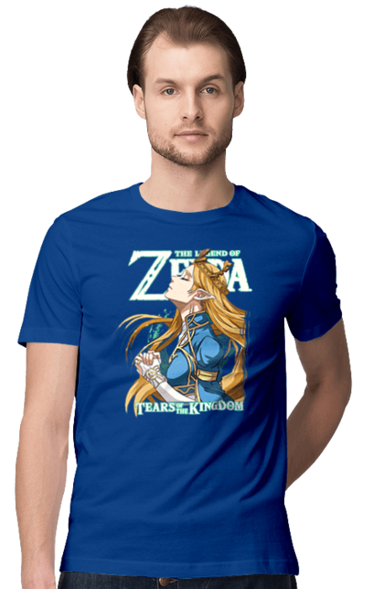 Футболка мужская с принтом The Legend of Zelda Принцесса Зельда. Legend of zelda, nintendo, zelda, зельда, принцесса, принцесса зельда. 2070702