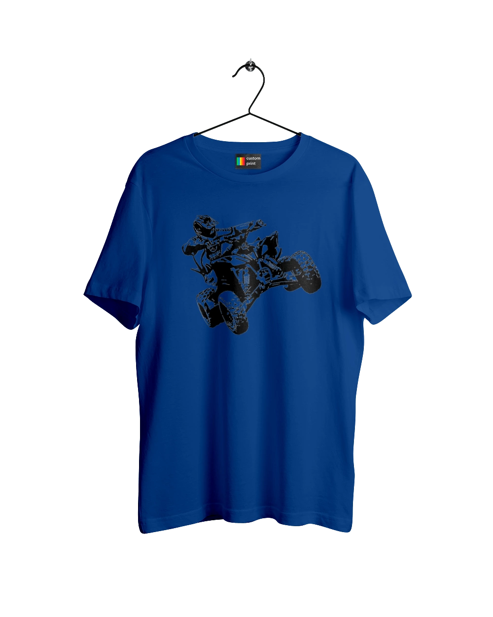 Человек На Квадроцикле Черный