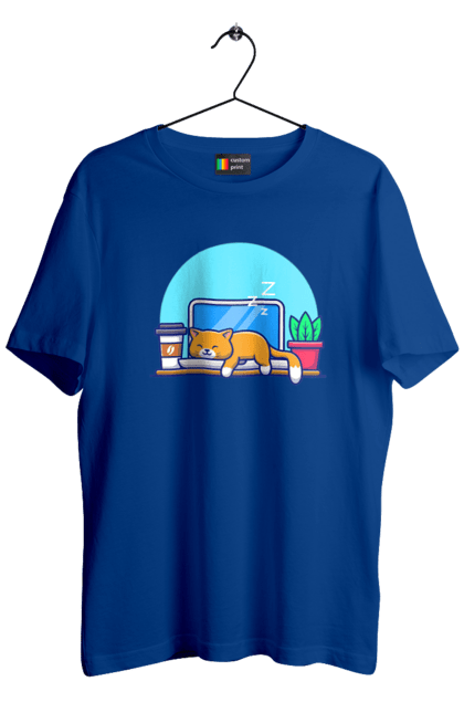 Футболка чоловіча з принтом "Кіт програміст". Angular, c, css, html, it, javascript, jquery, php, python, react, svelt, vue, айтишник, айті, гумор, код, кодувати, прогер, програміст, програмісти, ти ж, ти ж програміст, тиж програміст. 2070702