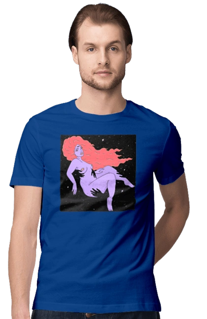 Фиолетовая Девушка В Черной Дыре