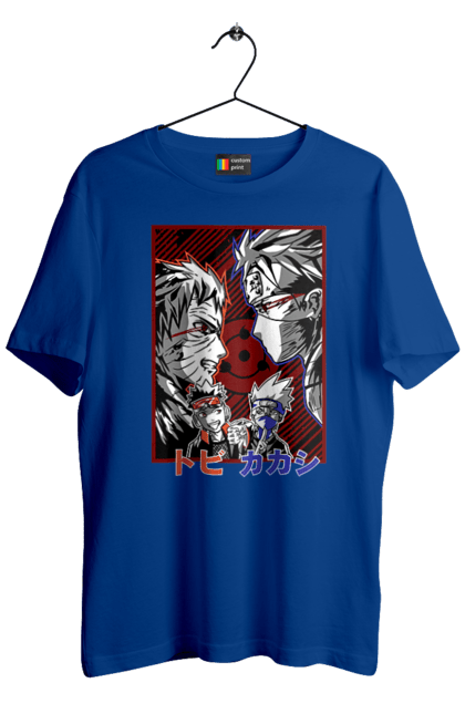 Men's t-shirt with prints Naruto Kakashi Hatake. Anime, kakashi, manga, naruto, shinobi, shonen, team number 7. 2070702