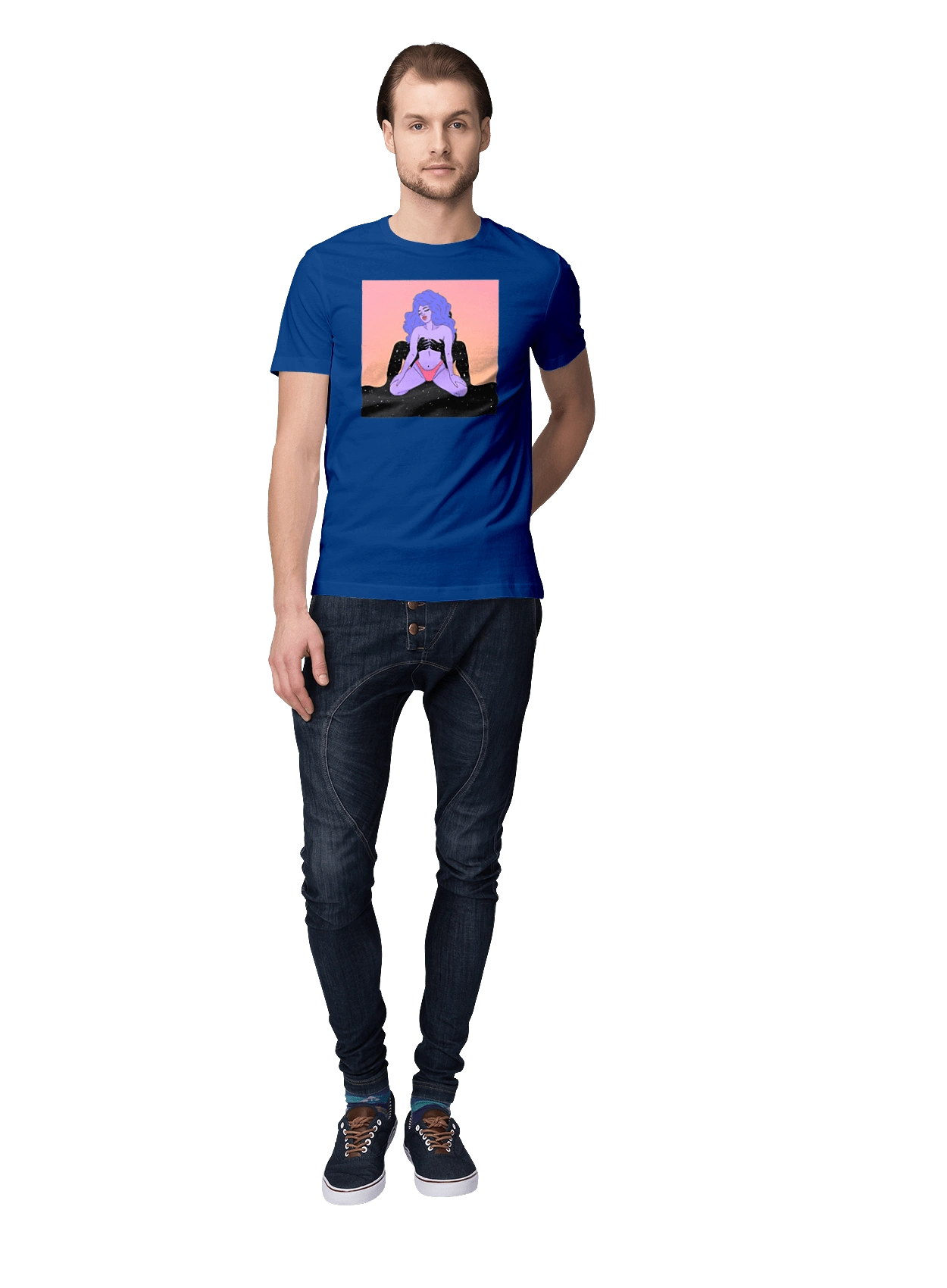 Фіолетова Дівчина В Трусиках