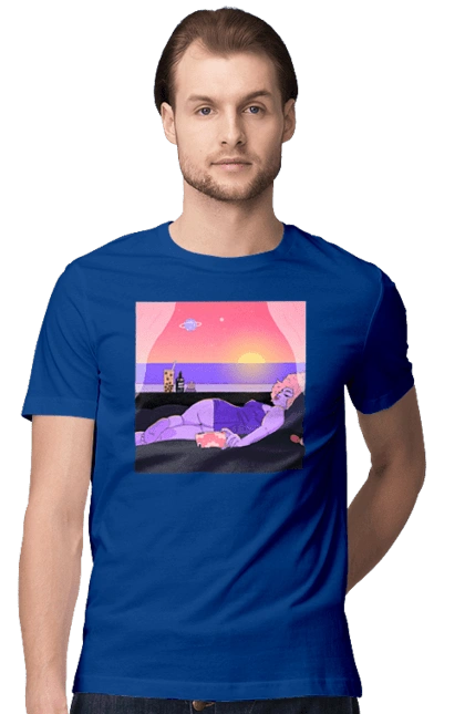 Purple Girl On Vacation