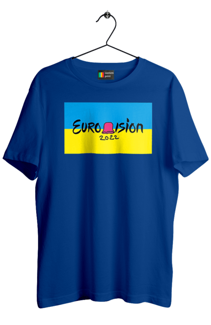 Футболка чоловіча з принтом "Євробачення за KALUSH Orchestra". Kalush orchestra, stefania, азов, врятувати азовсталь, врятувати захисників азовсталі, євробачення, звільнити, маріуполь, наші захисники, перемога, свобода. 2070702